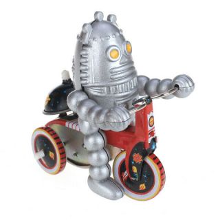 Wind Up Baby Robot On Tricycle Toy