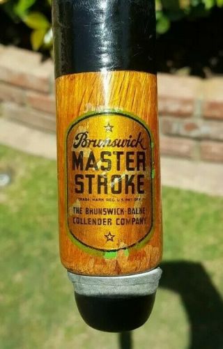 Vintage Brunswick Master Stroke Pool Cue 2 Piece 19oz