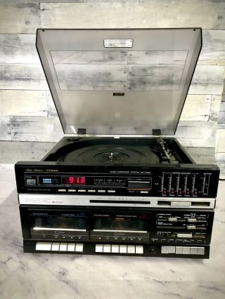 Vintage Fisher Stereo (record/dual Cassette/radio) (mc - 723 Bk)