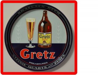 Gretz Beer Tray Philadelphia Pa Refrigerator / Tool Box Magnet Man Cave