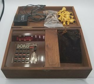 Vintage 70s Chafitz Boris Electronic Chess Computer Box Set 1978 No Board Brown