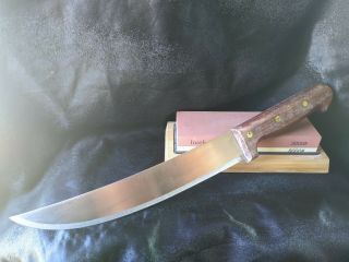 Vintage Dexter 10 Inch Carbon Steel Butcher Meat Carving Knife 3329g10