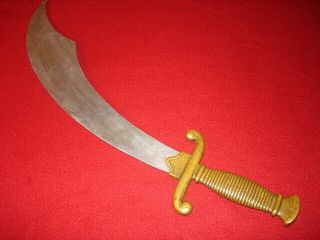 Vintage Arab Moorish Type Scimitar Sword,  Possibly Theatrical Or Fraternal