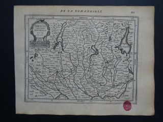 1630 Jansson / Mercator Atlas Map Brescia - Milan - Garda Como Lombardy - Italy