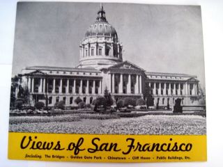 Wonderful Vintage Booklet Of " Views Of San Francisco " Drawing By E.  A.  Burbank