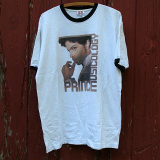 Vtg 2004 Prince Musicology Live Tour T Shirt Xl Ringer Made In Usa White