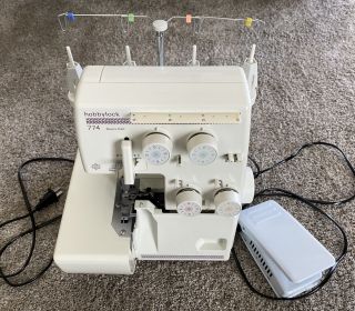 Vintage Hobbylock 774 Pfaff Serger Sewing Machine Parts Made In Japan