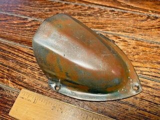 (one Only) Vintage Old Cast Bronze/brass? Clam Shell Vent,  Patina