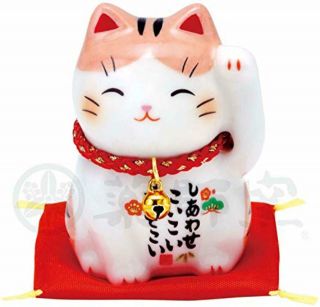 Maneki Neko Japanese Lucky Cat Figure Gift Kawaii Doll Am - Y7535 F/s W/tracking