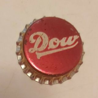 Rare " Dow Beer " Cork Bottle Cap - W/ Some Wear - See Photos