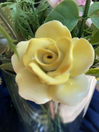 VINTAGE ROYAL YORK FINE BONE CHINA LONG STEM Flower Bouq ROSE ENGLAND 3