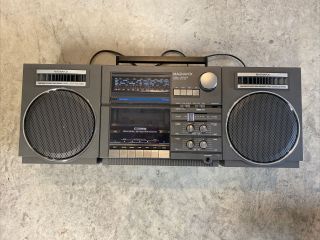 Vtg.  Magnavox Tr 4883/17 Boombox Am Fm Sw Shortwave Tape Player Aux In Out Midi