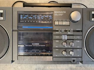 VTG.  Magnavox TR 4883/17 Boombox AM FM SW Shortwave Tape Player AUX In Out MIDI 3