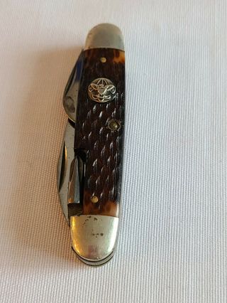 Imperial Official 5 Blade Boy Scouts Of America Folding Knife Vintage