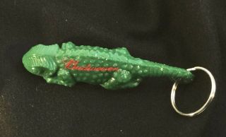 Vintage Budweiser Louie The Lizard Chameleon Bottle Opener Keychain