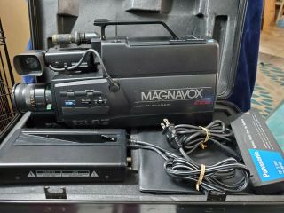 Vintage Magnavox Movie Maker Model Cvj310av01 Vhs Av Video Camera Complete 1988