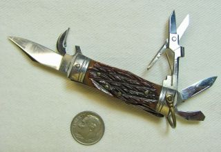 Vintage Mitsubishi Japan Multi - Tool Pocket Pen Knife,  8 Tight Tools,