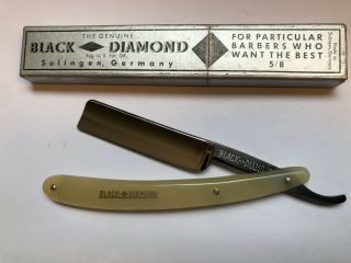 Vintage 11/16” Black Diamond Razor Shave Ready Solingen Germany