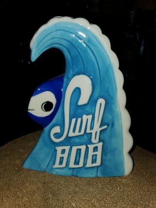 Tiki Mug Surf Bob Munktiki Imports Blue Fish Ocean Wave Surf