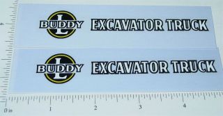 Buddy L Flatbed Excavator Truck Sticker Set Bl - 086