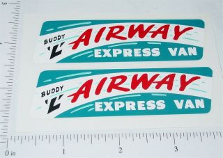 Buddy L Gmc Airway Express Van Stickers Bl - 084