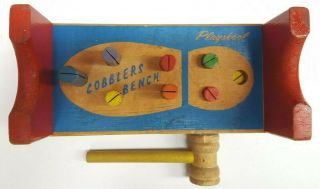 1960s Early Playskool No.  100 Cobbler’s Bench With Box