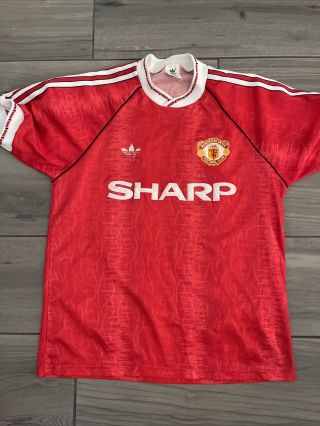 Vintage 1990 Manchester United Home Jersey (m)