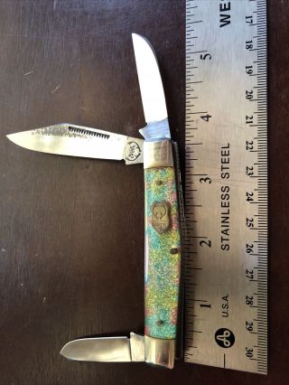 Vintage Buck Creek Solingen Germany 3 Blade Pocket Knife Hammer Forged