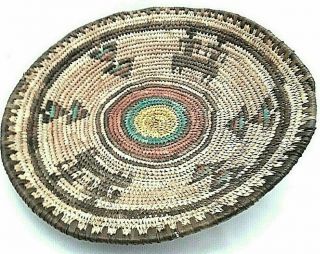 Hand Woven African Coiled Basket Native Hausa Tribe Wedding Figures Basket Bowl
