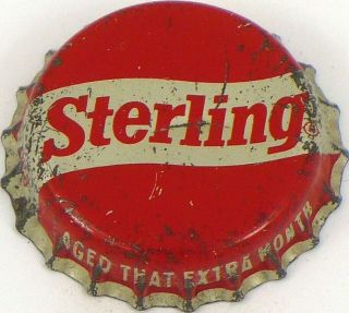 V4 1950s Indiana Evansville Sterling Beer Cork Crown Tavern Trove