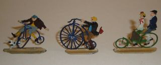 Tin Lead Figures Flats Zinnfiguren Werner Scholtz Germany High Wheel Bicycles