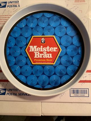 Vintage Meister Brau Premium Beer 12 " Metal Serving Tray.