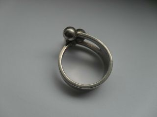 VINTAGE AGE ANNA GREATA EKER SILVER JESTER RING NORWAY 2