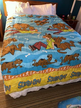 Vintage 1998 Dan River Scooby Doo Single Comforter Shaggy & The Gang Twin