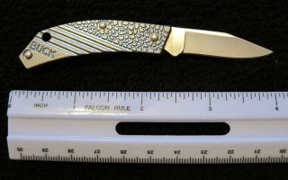Buck 565 X U.  S.  A.  Mini Titanium Folding Pocket Knife Hard To Find