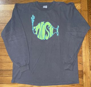 Vintage 1997 Phish Tour Long Sleeve Shirt Large Shape