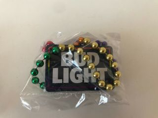 Bud Light Lite Gay Pride Lgbt Mardi Gras Beads Necklace -