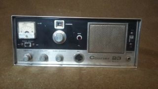 Vintage Courier 23 Vacuum Tube Cb Radio Transceiver Base Station By Eci