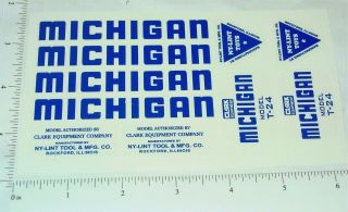 Nylint Michigan Crane Replacement Stickers Ny - 029