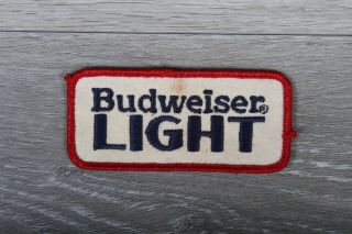 Budweiser Bud Light Beer Vintage Patch Sew Hat Cap Jacket Vest