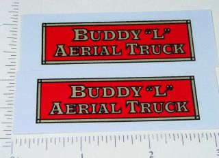Buddy L Aerial Truck Replacement Stickers Bl - 125