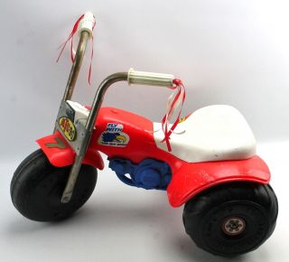 Vintage Red Kids Ride on Bike ATC 90 Processed Plastic Company 3 Wheeler ATV 2