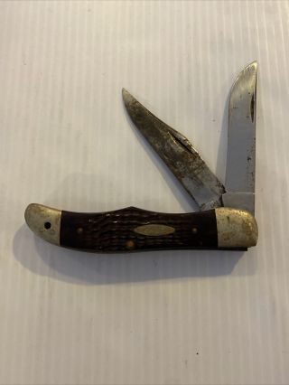 1970s￼ Case Xx 6265 Sab Large 2 Blade Redbone Folding Hunting Knife