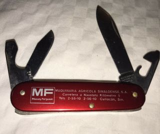 Mf Massey Ferguson Advertising Victorinox Switz Stainless Rostfrei Pocket Knife