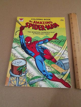 The Spiderman The Monstera Gigantic Plot Coloring Book 1979
