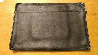 Vintage Coach Black Leather Briefcase Portfolio 100 Authentic