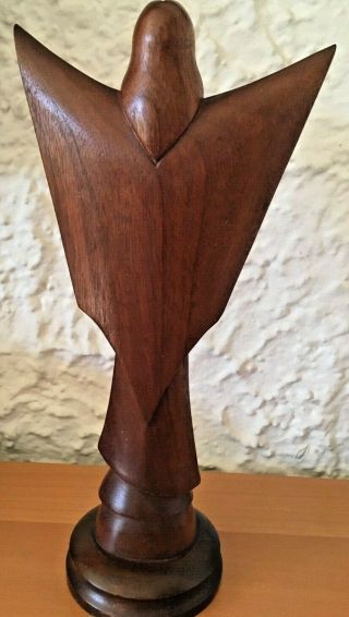 Vintage JOSE PINAL Carved Wood Figure ' Jesus With Arms Opened Wide ' 3