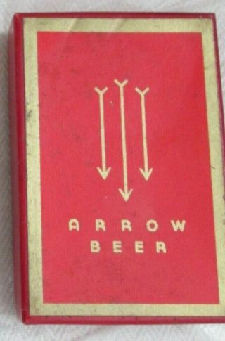 Deck Of Arrow Beer Playing Cards - With Tax Stamp Intact