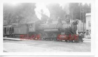 1d235 Rp 1941 Northwestern Pacific Railroad 4 - 6 - 0 Loco 109 Mill Valley Ca