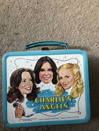 Charlies Angels Metal Lunchbox With Thermos Aladdin Vintage 1978